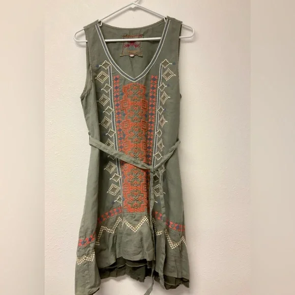 Johnny Was LA Stevie linen dress. - Picture 6 of 13